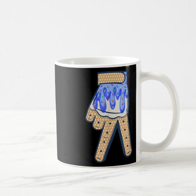Cool Sport Baseball Home Plate Drip With Sprinkles Coffee Mug (Right)