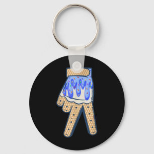 Cool Sport Baseball Home Plate Drip With Sprinkles Key Ring