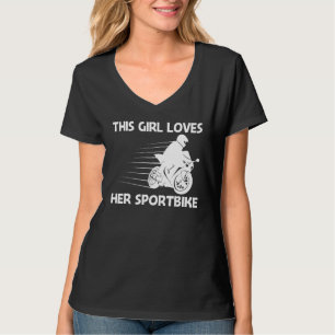 Cool Sportbike For Girls Kids Professional Motorcy T-Shirt