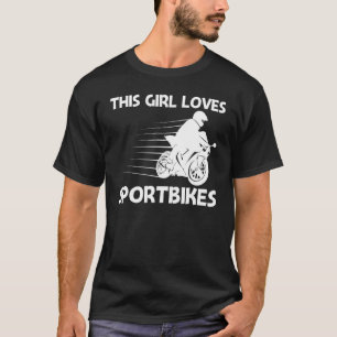 Cool Sportbike For Girls Kids Professional Motorcy T-Shirt
