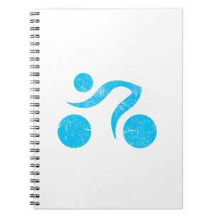 Cool Sports design, Triathlon, cycling, Formula 1 Spiral Notebook
