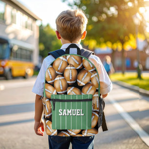 Cool Sports Football Field Personalised Printed Backpack