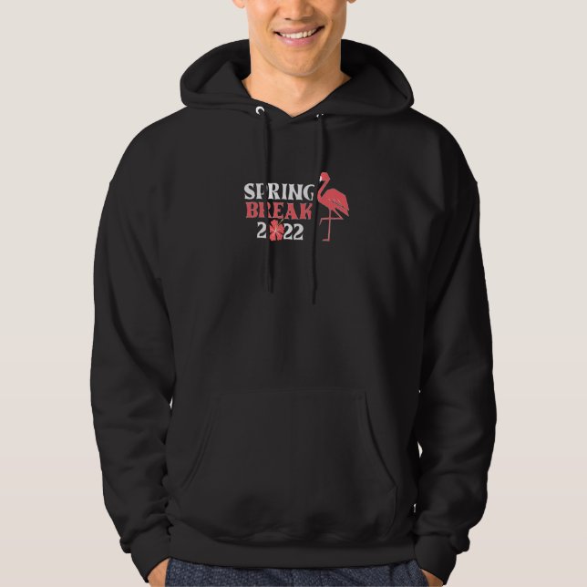 Cool Spring Break 2022 Florida Flamingo Family Mat Hoodie (Front)