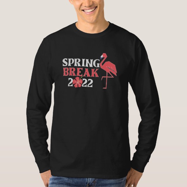 Cool Spring Break 2022 Florida Flamingo Family Mat T-Shirt (Front)