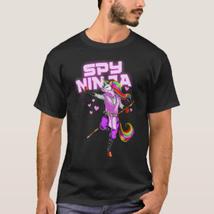 Cool Spy Gaming Ninjas Gamer Unicorn Ninja Boy Gir T-Shirt