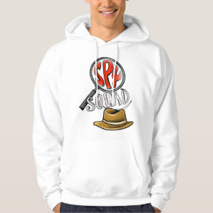 Cool Spy Squad Kids  Funny Secret Agent Group C Hoodie