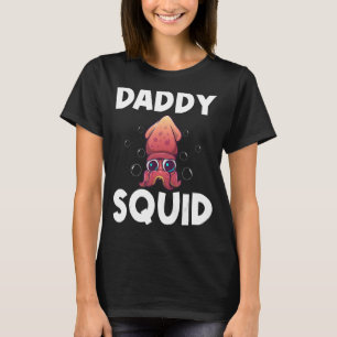 Cool Squid For Men Dad Octopus Biology Sea Animals T-Shirt