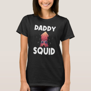 Cool Squid For Men Dad Octopus Biology Sea Animals T-Shirt