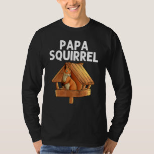 Cool Squirrel For Men Dad Chipmunk Zookeeper Anima T-Shirt