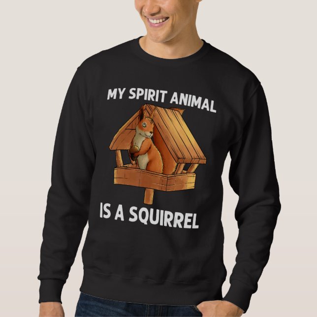 Cool Squirrel For Men Women Chipmunk Zookeeper Ani Sweatshirt (Front)