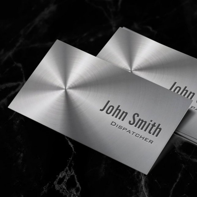 Cool Stainless Steel Dispatcher Business Card (Creator Uploaded)