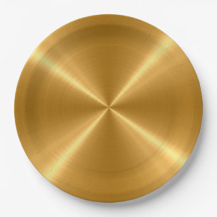 Cool Stainless Steel Metal #102 Paper Plate