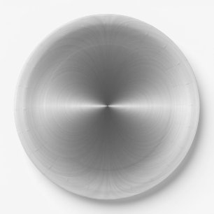Cool Stainless Steel Metal #105 Paper Plate