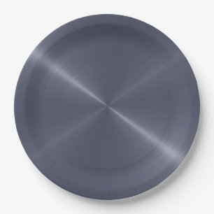 Cool Stainless Steel Metal #10 Paper Plate