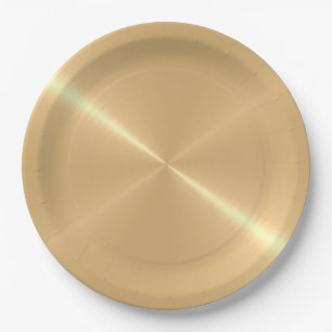 Cool Stainless Steel Metal #37 Paper Plate