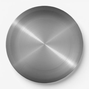 Cool Stainless Steel Metal #62 Paper Plate