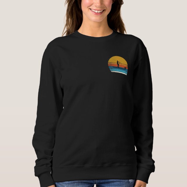 Cool  Stand Up Paddle Board Dog Sup Paddling Board Sweatshirt (Front)