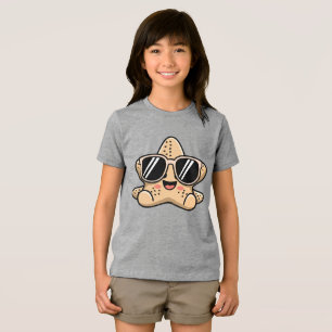 Cool Starfish with Sunglasses Beach Vibes Tri-Blend Shirt