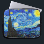 Cool Starry Night Vincent Van Gogh painting Laptop Sleeve<br><div class="desc">Starry Night by Vincent Van Gogh painting cool old master masterpiece art fine retored impressionism pain painting vibrant saturated colour beautiful nice quality high resolution landscape scenery art post decoration</div>