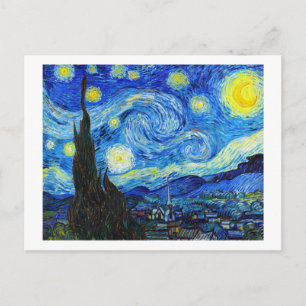 Cool Starry Night Vincent Van Gogh painting Postcard