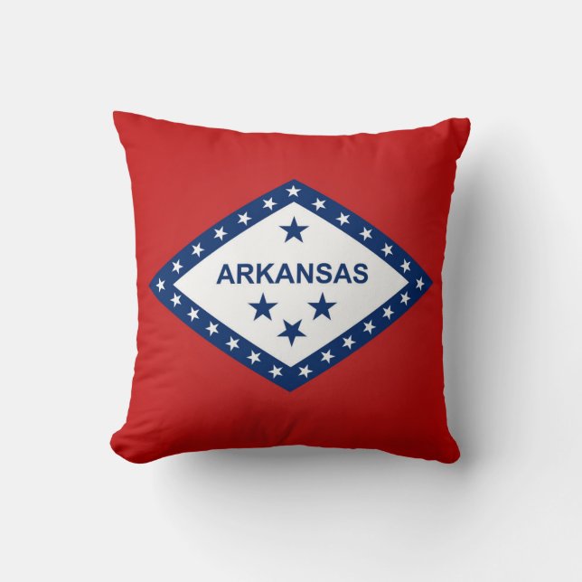 Cool State Of Arkansas Flag Cushion (Front)