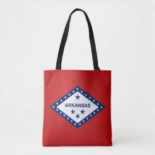 Cool State Of Arkansas Flag Fashion Tote Bag