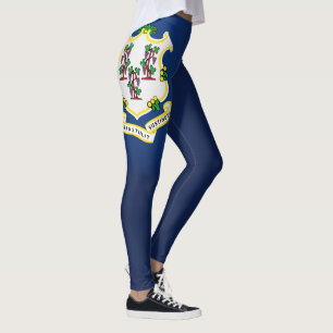 Cool State Of Connecticut Flag Fashion Leggings