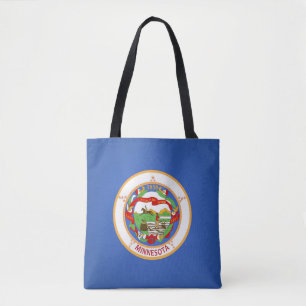 Cool State Of Minnesota Flag Fashion Tote Bag
