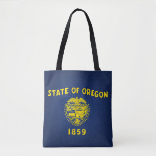 Cool State Of Oregon Flag Fashion Tote Bag