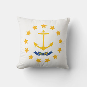 Cool State Of Rhode Island Flag Cushion