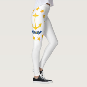 Cool State Of Rhode Island Flag Fashion Leggings