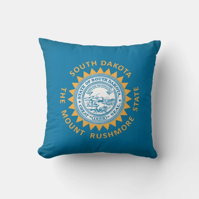 Cool State Of South Dakota Flag Cushion (Front)