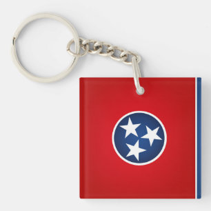 Cool State Of Tennessee Flag Key Ring
