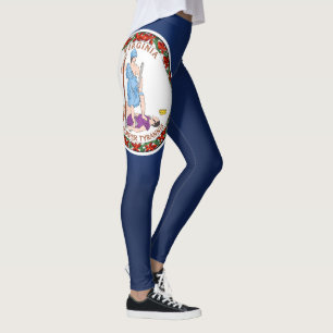 Cool State Of Virginia Flag Fashion Leggings