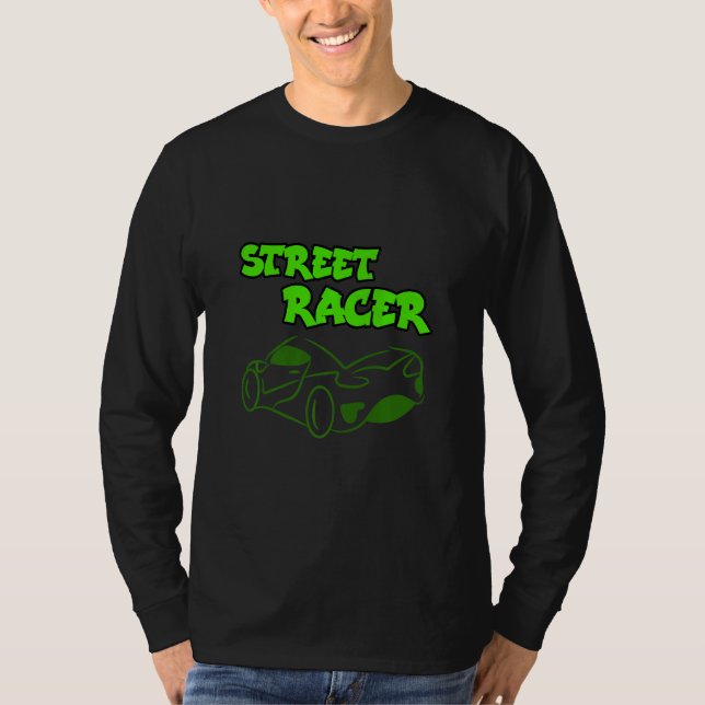 Cool Statement Racing Automobile Car  Driver Racer T-Shirt (Front)