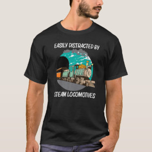 Cool Steam Locomotive For Men Women Railroad Train T-Shirt