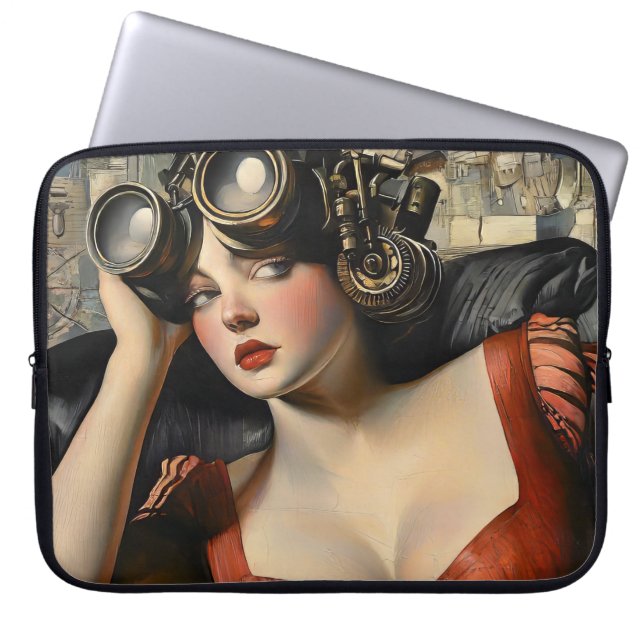 Cool Steampunk Laptop Sleeve (Front)
