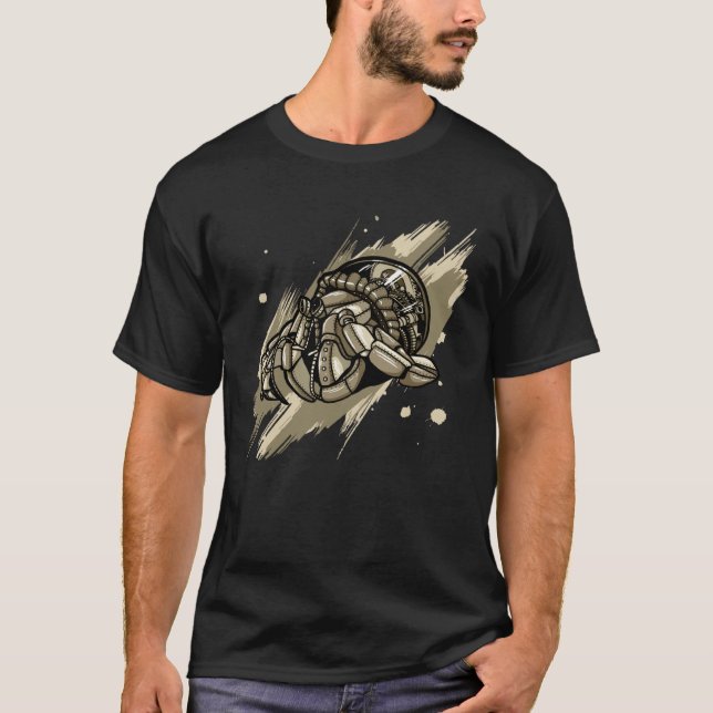 Cool Steampunk mechanical Crab T-Shirt (Front)