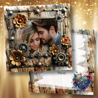 Cool Steampunk Personalised Anniversary