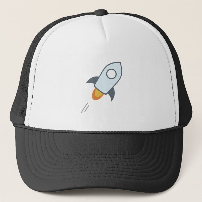 Cool Stellar Cryptocurrency Coin Sign Trucker Hat (Front)