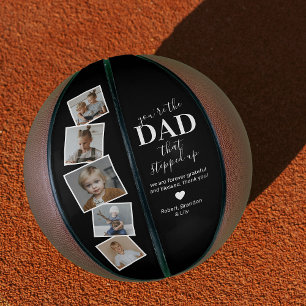 Cool Stepdad Father's Day Photo Basketball