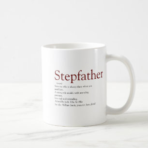 Cool Stepfather Stepdad Definition Fun Gray Kids Coffee Mug