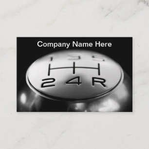 Cool Stick Shift Automotive Business Card