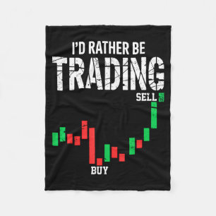 Cool Stock Market Men Women Stock Trader Day Tradi Fleece Blanket