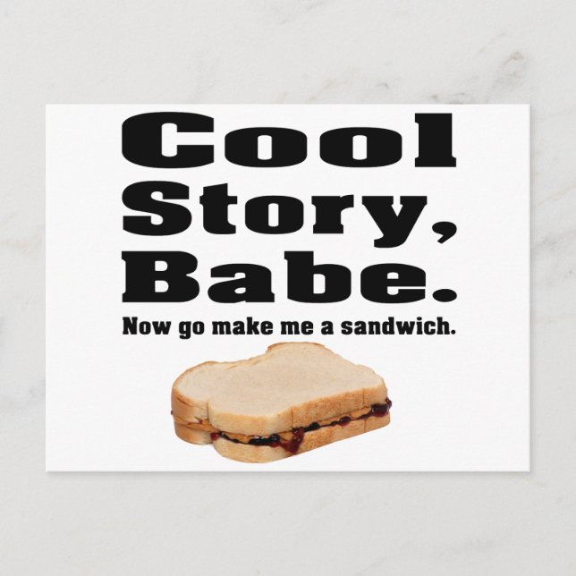 Cool story babe postcard (Front)