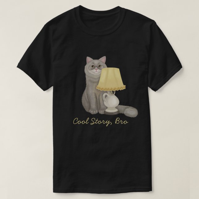 Cool story bro cat T-Shirt (Design Front)