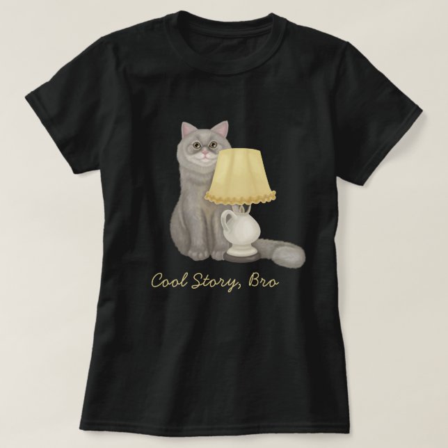 Cool story bro cat T-Shirt (Design Front)