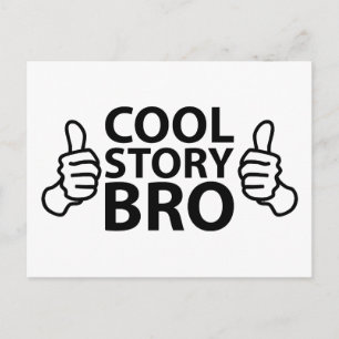Cool Story Bro Internet Meme Postcard
