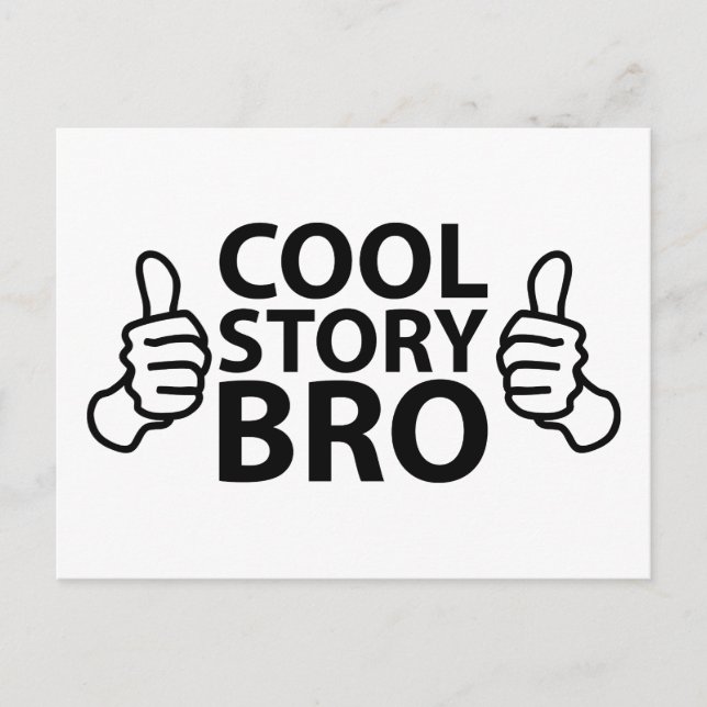 Cool Story Bro Internet Meme Postcard (Front)