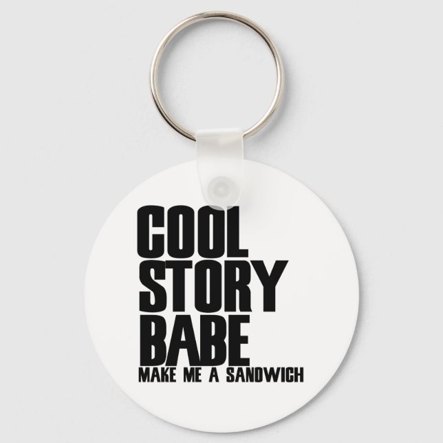 Cool Story Bro Parody Key Ring (Front)